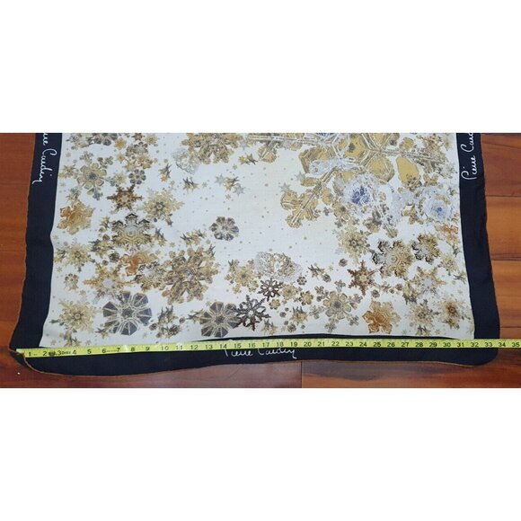 Pierre Cardin Vintage Scarf Size 34x34 in 100% ipek silk - Picture 7 of 8